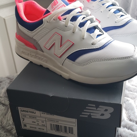 New Balance Shoes | New Balance 997h White With Blue Laser Hot Pink | Poshmark